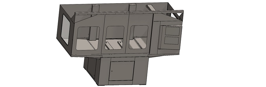 Enclosed CNC stand